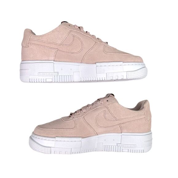 Nike Air Force 1 Pixel Pink Suede - Size 7 - Picture 9 of 12